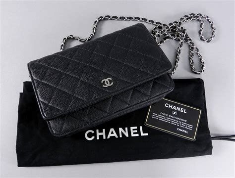 chanel patent black wallet on chain with silver hardware|Chanel handbags on chain.